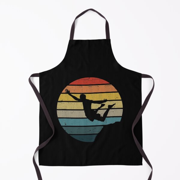 Item preview, Cliff Diving Silhouette On A Distressed Retro Sunset print designed and sold by theodoros20.