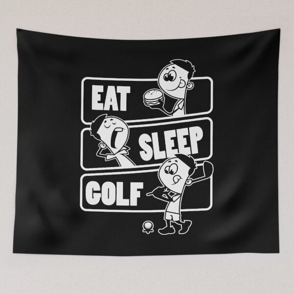 Item preview, Eat Sleep Golf - Golf players gift print designed and sold by theodoros20.