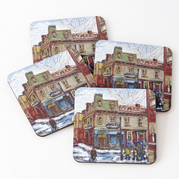 Item preview, MILTON AND AYLMER STREETS MONTREAL WINTER SCENE IN MCGILL STUDENT GHETTO designed and sold by Carole  Spandau.