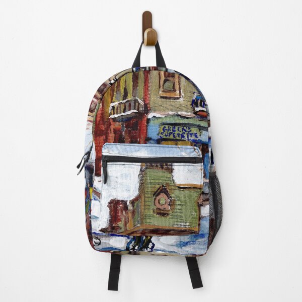 Item preview, MILTON AND AYLMER STREETS MONTREAL WINTER SCENE IN MCGILL STUDENT GHETTO designed and sold by Carole Spandau.