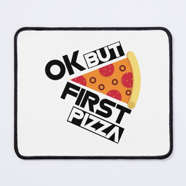 Item preview, OK but first pizza, funny pizza graphic tee   designed and sold by StairheadStore.