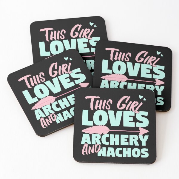 Item preview, This Girl Loves Archery And Nachos Gift design designed and sold by theodoros20.