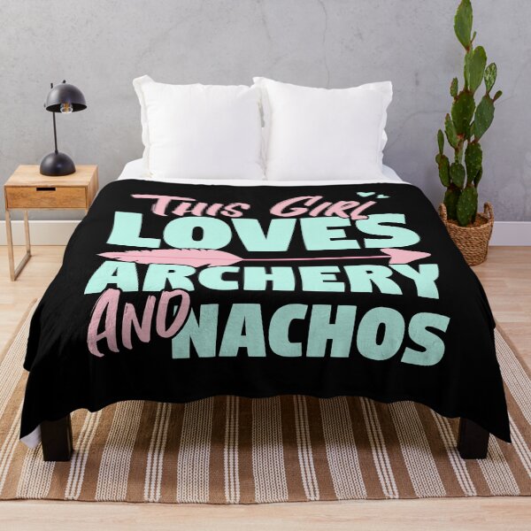 Item preview, This Girl Loves Archery And Nachos Gift design designed and sold by theodoros20.