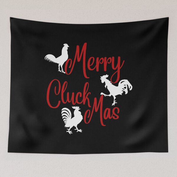 Item preview, Merry Cluckmas Funny Chicken Christmas Pun designed and sold by Onewivnacher.