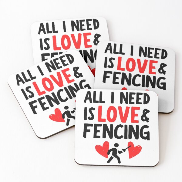 Item preview, All I need is love and fencing designed and sold by TheGreenGoat.