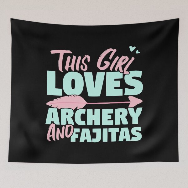 Item preview, This Girl Loves Archery And Fajitas Gift graphic designed and sold by theodoros20.