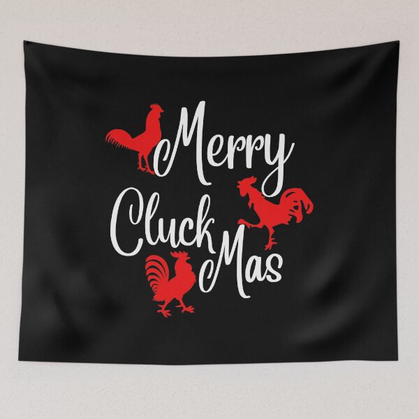 Item preview, Merry Cluckmas Funny Chicken Christmas Pun designed and sold by Onewivnacher.