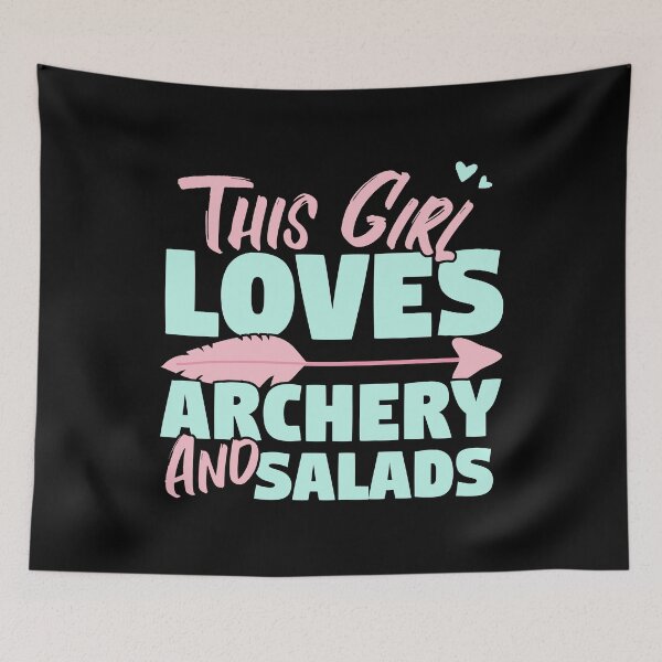 Item preview, This Girl Loves Archery And Salads Gift graphic designed and sold by theodoros20.