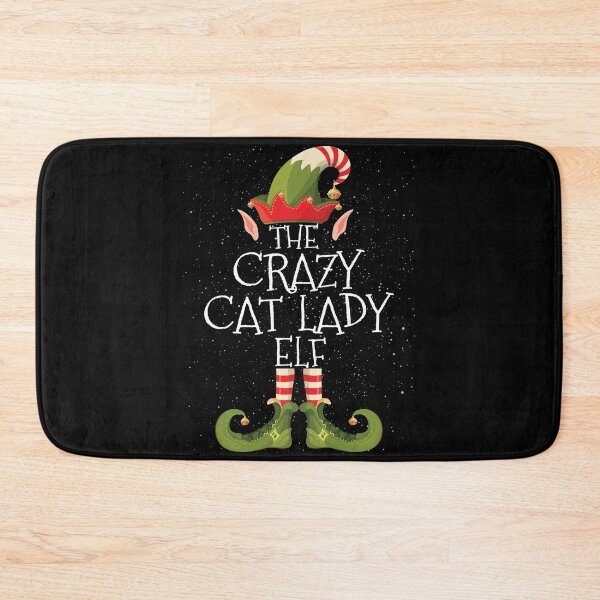 Item preview, CRAZY CAT LADY Elf Family Matching Christmas Group Funny Gift designed and sold by MoHaCo.