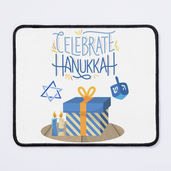 Item preview, Celebrate Hanukkah-White Background designed and sold by Trendi61.