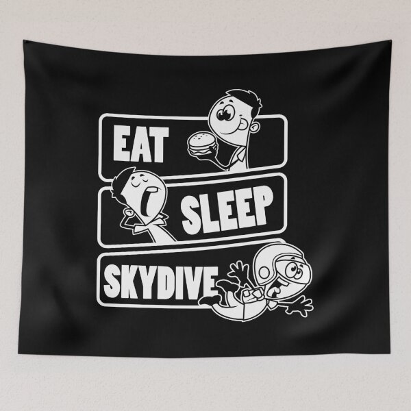 Item preview, Eat Sleep Skydive - Base Jumping, Skydiving Extreme Sport design designed and sold by theodoros20.