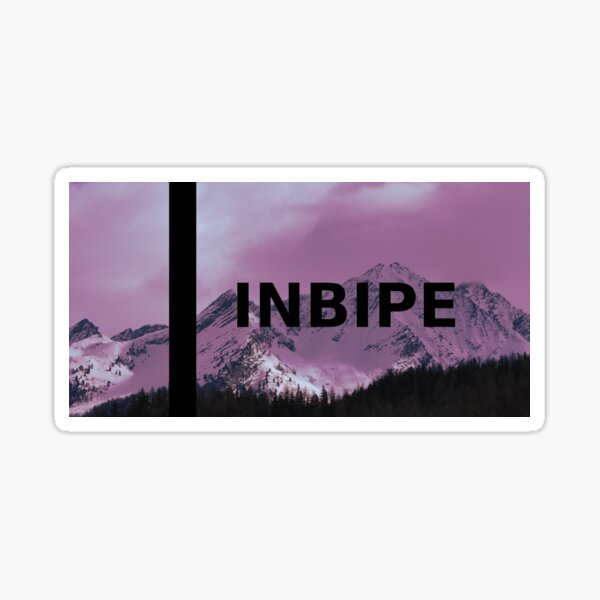 Inbipe Mountains Photography chill simple Sticker