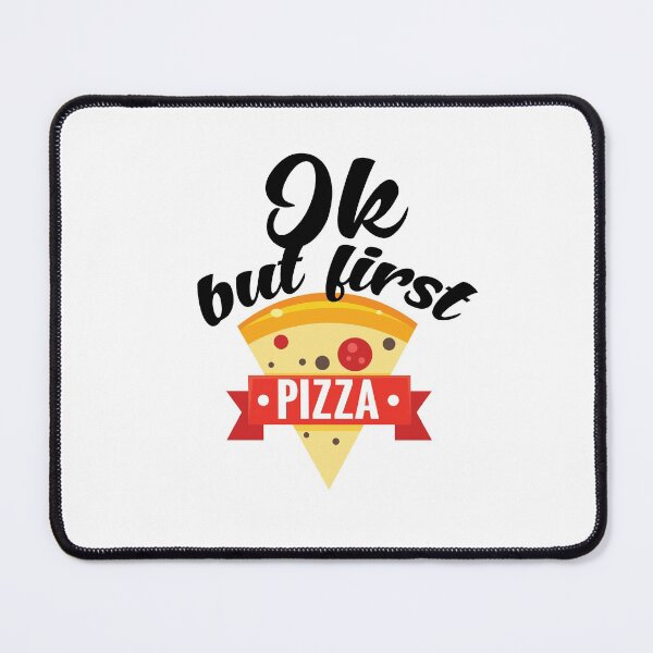 Item preview, OK but first pizza, funny pizza graphic tee   designed and sold by StairheadStore.