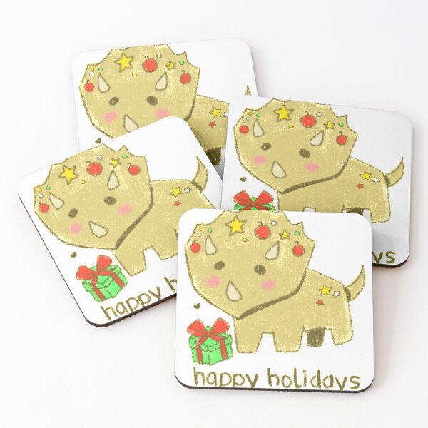 Item preview, Cute Christmas dinosaur with gift designed and sold by Mayarart.
