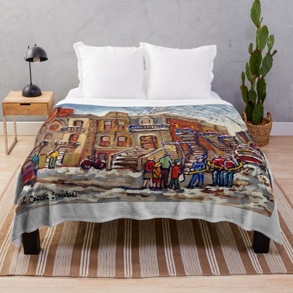 Item preview, MONTREAL WINTER SCENE MILTON PARK ALYMER AND MILTON STREETS designed and sold by Carole  Spandau.