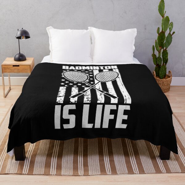 Item preview, Badminton Is Life Vintage USA American Flag designed and sold by bobotarote.