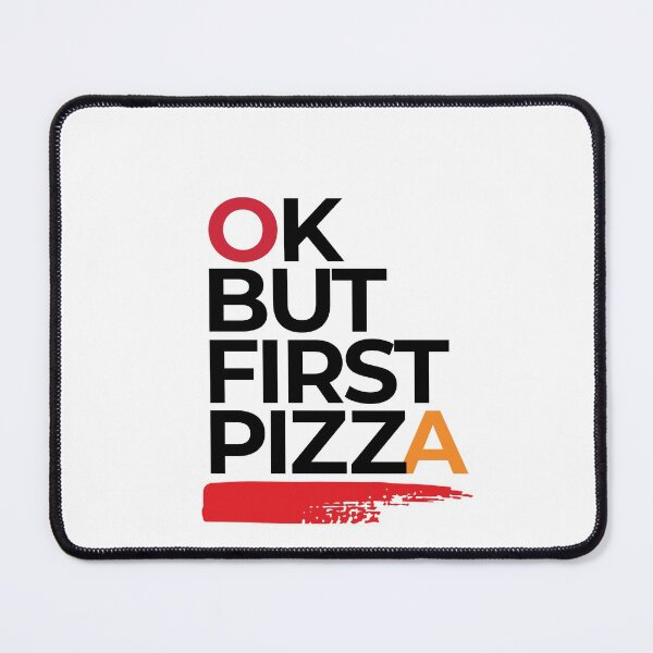 Item preview, OK but first pizza, funny pizza graphic tee   designed and sold by StairheadStore.