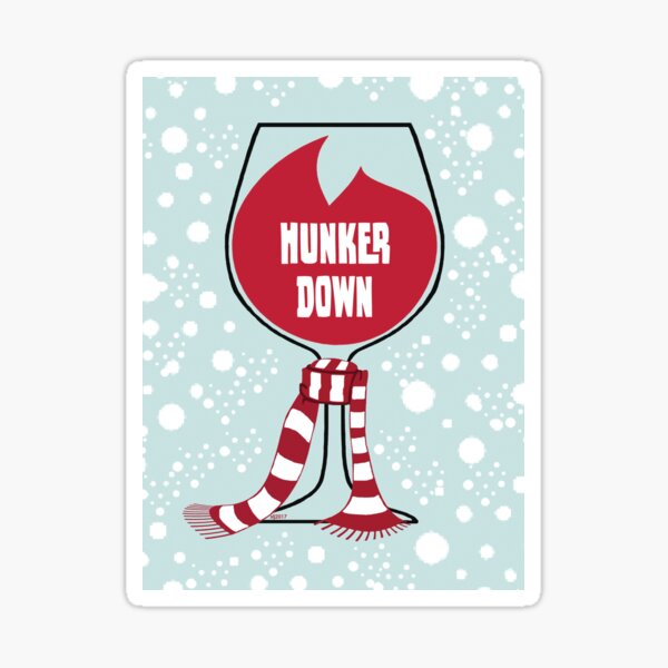 Hunkerdown Sticker
