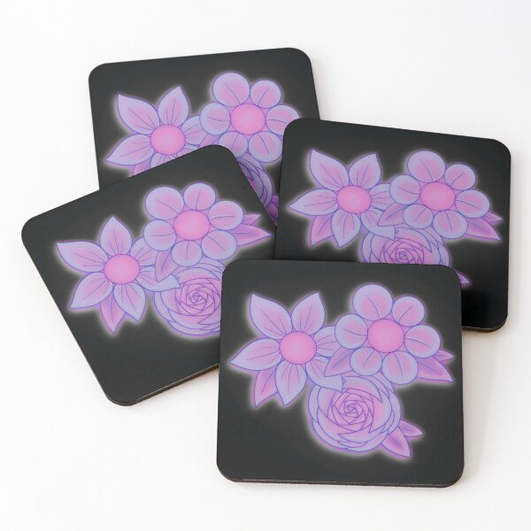 Item preview, Neon flowers designed and sold by trifectastudios.