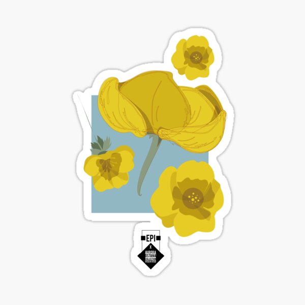 Yellow Flowers Sticker