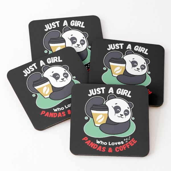 Item preview, Just A Girl Who Loves Pandas And Coffee designed and sold by EyanShop.