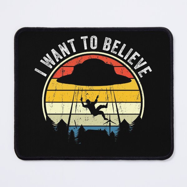 Item preview, I Want To Believe Retro UFO Vintage designed and sold by Pun&Done.
