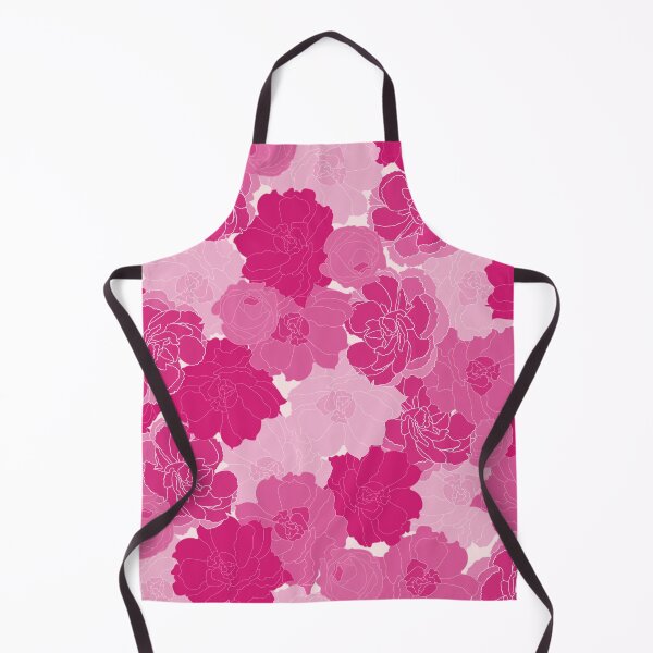 Item preview, Floral illustration - peony and roses in shades of magenta designed and sold by BrankaPD.