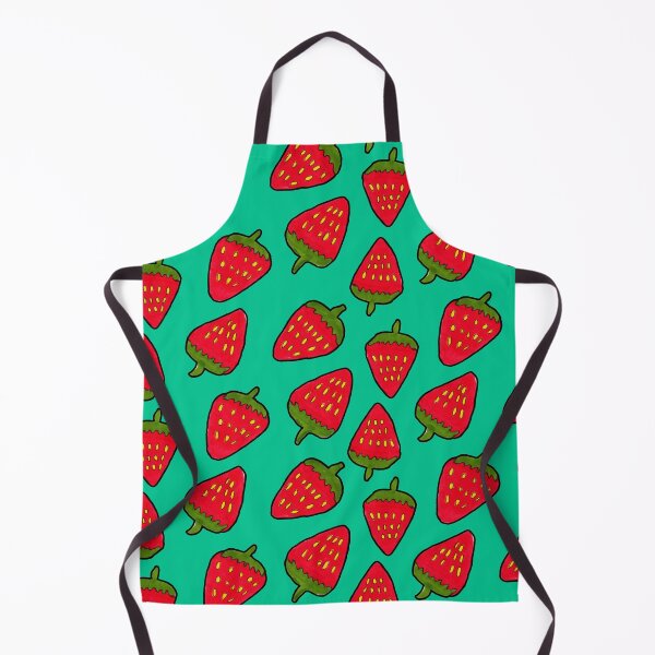 Item preview, Strawberry Fruit Pattern on Mint Green designed and sold by Harriet Linton.