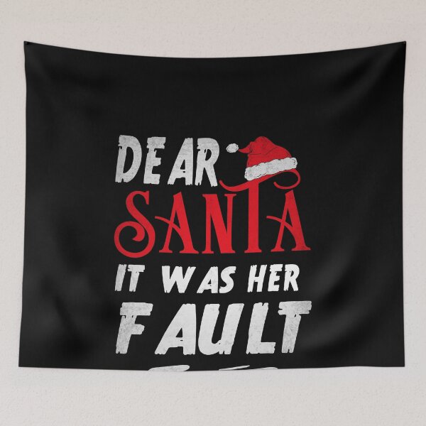 Item preview, Dear Santa It Was Her Fault Funny Christmas Retro  designed and sold by ACHRAF877.