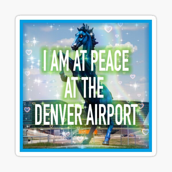 Artikel-Vorschau von ich bin in Frieden in der Denver Flughafen Bestätigung, designt und verkauft von 3ubble3ubble.