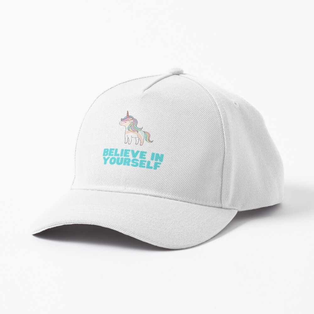 Beautiful design in great colors and positive phrase Cap