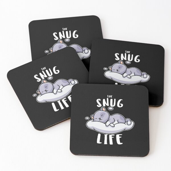 Item preview, Sleeping Cat Snug Life Sleepy Lazy Cats Cute Funny Graphic designed and sold by GO SHIRT-TEE.