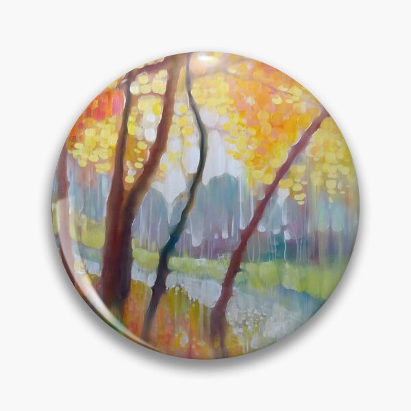 Item preview, November Moment semi abstract autumn landscape designed and sold by Gill Bustamante.