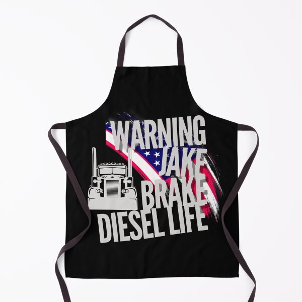 Item preview, Warning Jake Brake Diesel Life American Trucker Big Rig Truck USA Trucking Truck Driver designed and sold by CarantinedChaos.