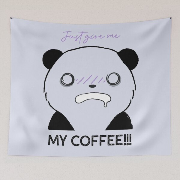 Item preview, Cute animal friendly panda - Just Give Me MY COFEE. designed and sold by Studio TANFF.
