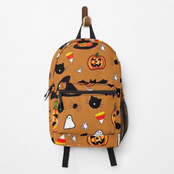 Item preview, Halloween Pumpkin, Ghost, Spiders, Hats, Cats and Candy Corn Pattern designed and sold by Harriet Linton.
