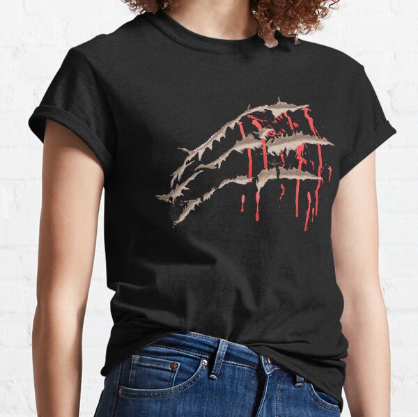 Bloody Scars Torn Halloween Tshirt for Boys Girls Women Men-T