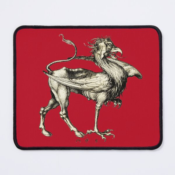 Artikelvorschau, MITTELALTERLICHES BESTIARIUM, GRIFFIN Schwarz-Weiß-Tierzeichnung entworfen und verkauft von BulganLumini.
