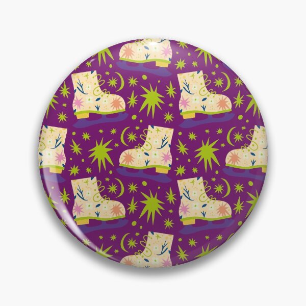 Item preview, Christmas Gifts - Winter Ice Skates and Stars Moon - Pink Purple Green designed and sold by NoMatterLab.