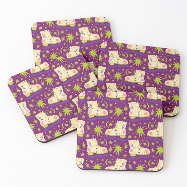 Item preview, Christmas Gifts - Winter Ice Skates and Stars Moon - Pink Purple Green designed and sold by NoMatterLab.