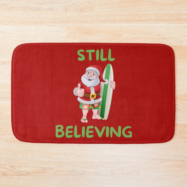 Item preview, Still Believing Surfing Santa designed and sold by sandycoconuts.