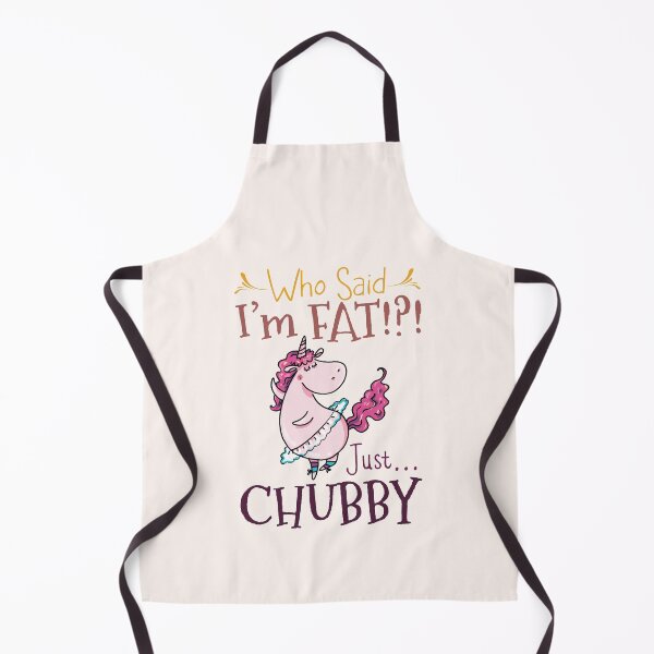 Item preview, cute chubby unicorn, who said i'm fat. just chubby. gift for fluffy girl designed and sold by NineJuly.