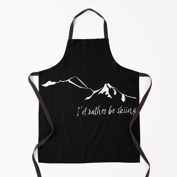 Item preview, I'd rather be skiing mountains leewarddesign designed and sold by leewarddesign.