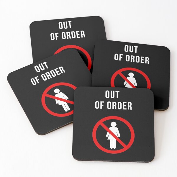 Item preview, WOMEN ARE OUT OF ORDER designed and sold by FunTextArt.