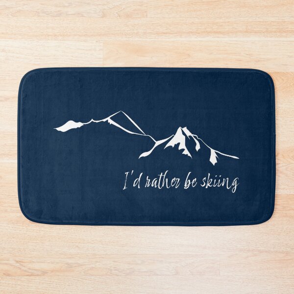 Item preview, I'd rather be skiing mountains leewarddesign designed and sold by leewarddesign.