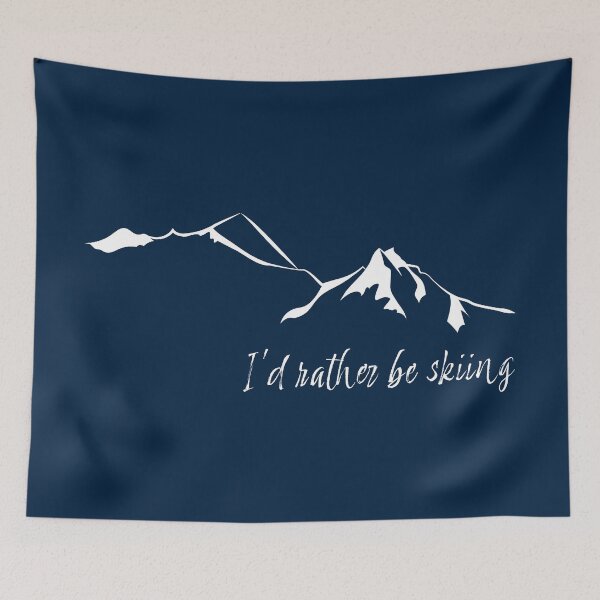 Item preview, I'd rather be skiing mountains leewarddesign designed and sold by leewarddesign.
