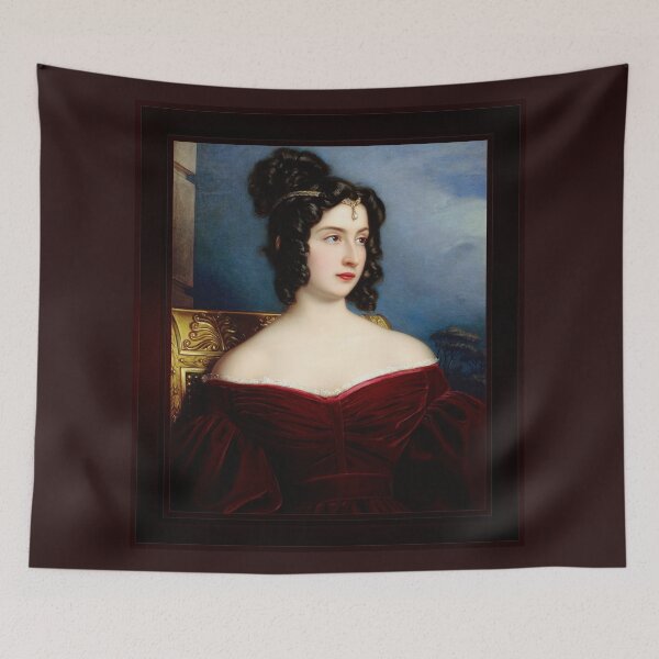 Item preview, Portrait of Marchesa Marianna Florenzi by Joseph Karl Stieler Classical Xzendor7 Old Masters Reproductions designed and sold by Xzendor7 Digital Art Creations.