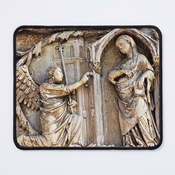 Item preview, Orvieto Cathedral Facade Relief Annunciation Gothic Art designed and sold by Anna Lemos.