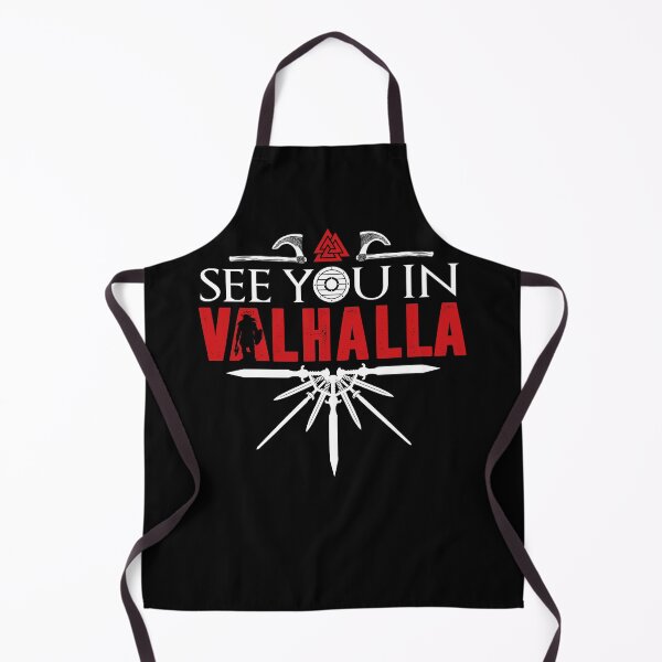 Item preview, VIKINGS VALHALLA Thor hammer "SEE YOU IN VALHALLA" design designed and sold by Frontoni.