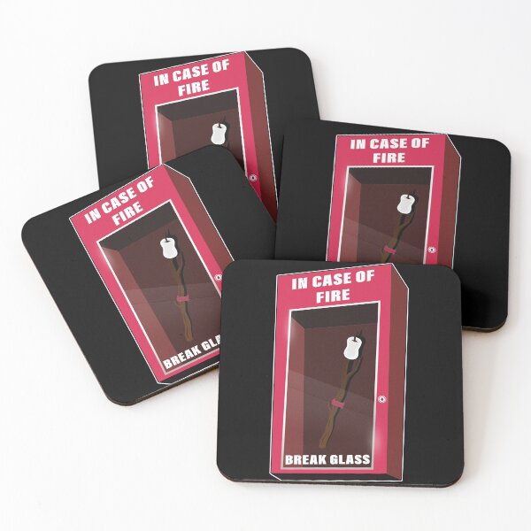 Item preview, In Case Of Fire Break Glass, Marshmallow Camping Roasting designed and sold by Space Art.